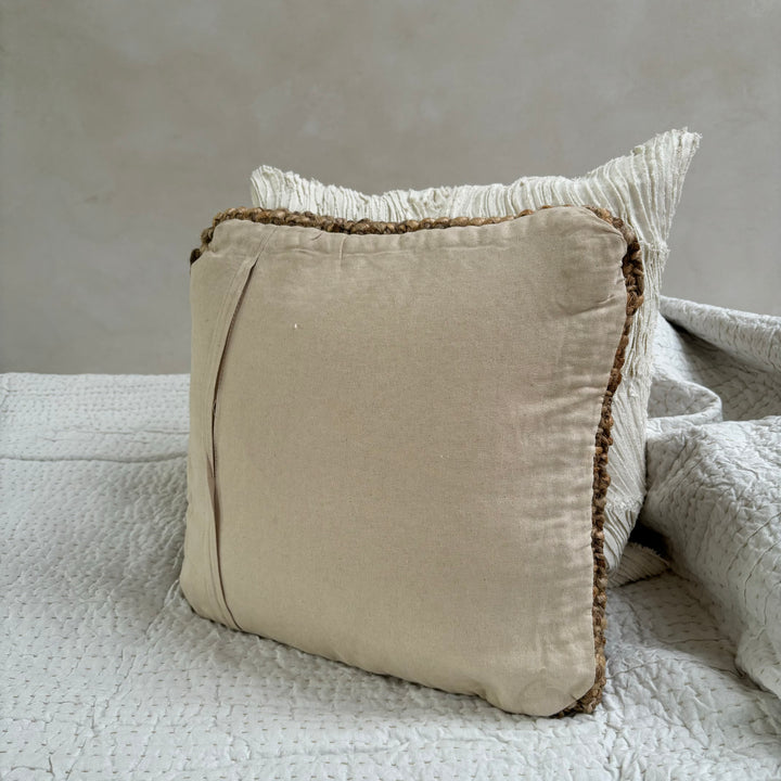 Natural Handwoven Jute Cushion