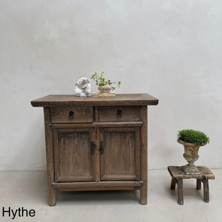 Small Antique Elm Cupboards