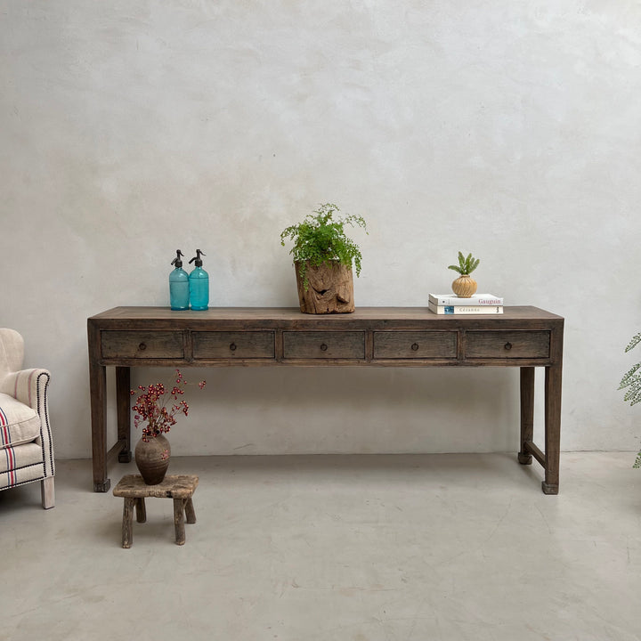 Narrow Antique Console Table