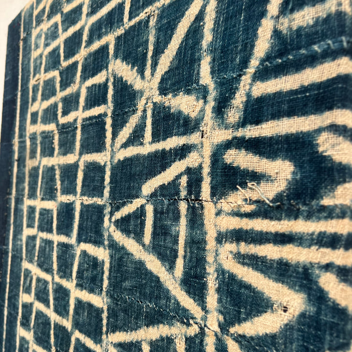 Antique Tribal Indigo Textile Artwork | 120 X 70