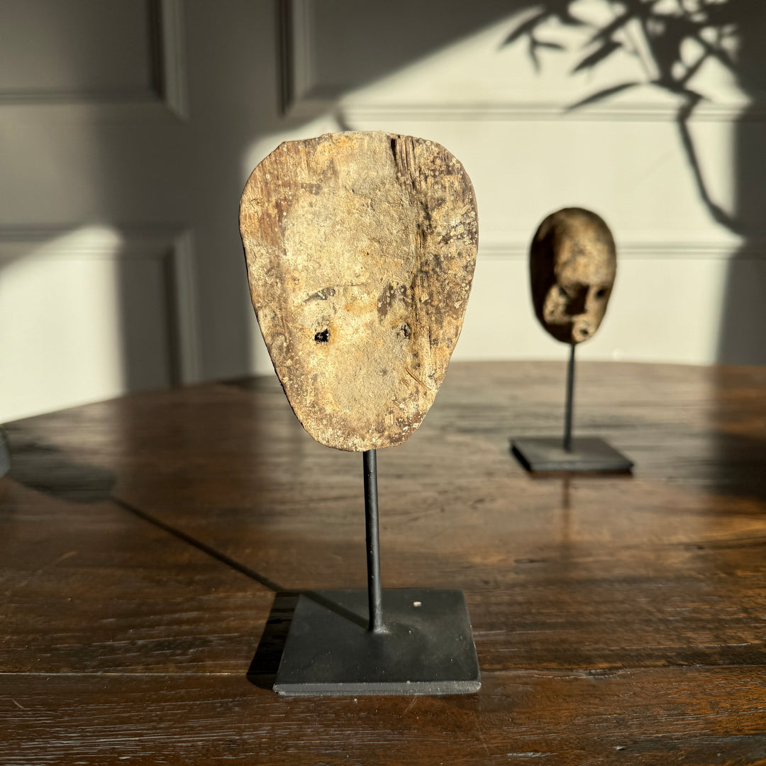 Primitive wooden face sculpture | Father