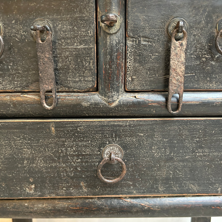 Small Antique Black Console Table | Shere