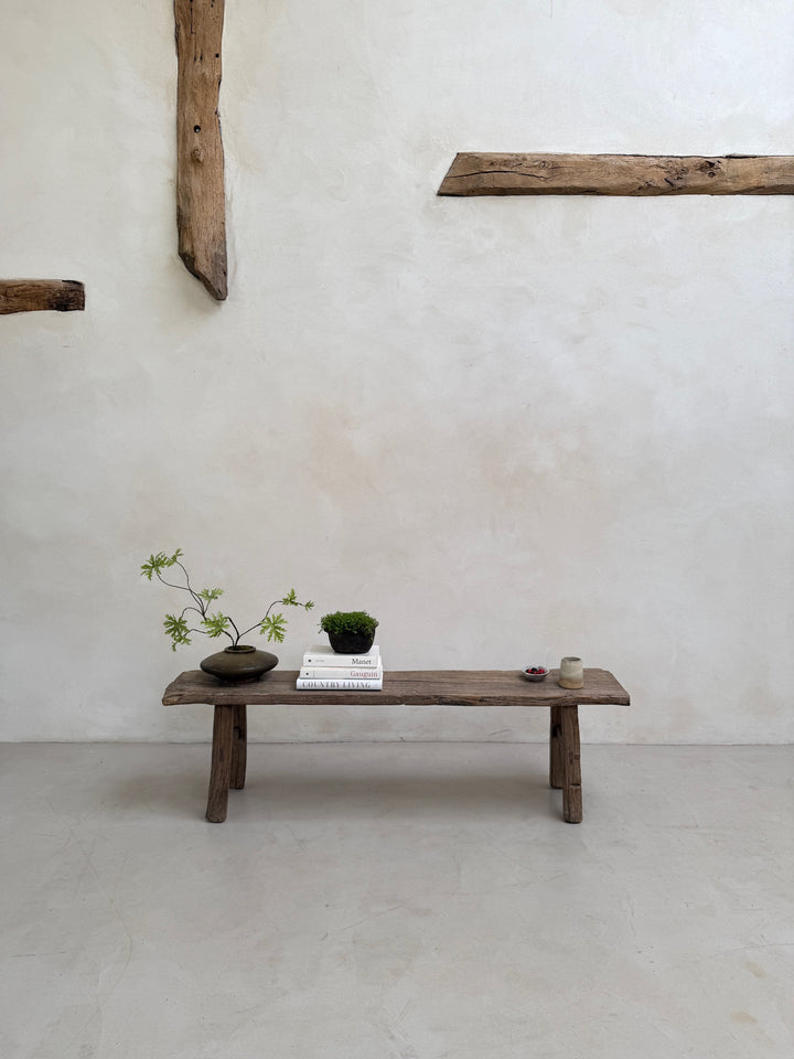 Antique Rustic Bench Caspar