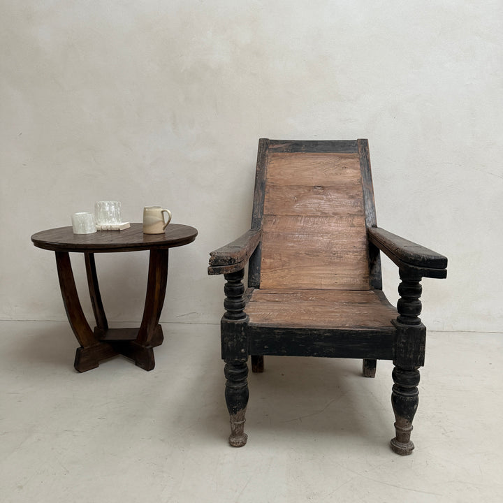 Antique Colonial Campaign Chair Charlie