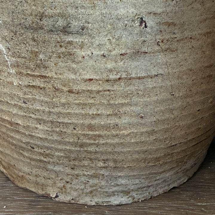 Antique French Two Handle Stoneware Storage Jar