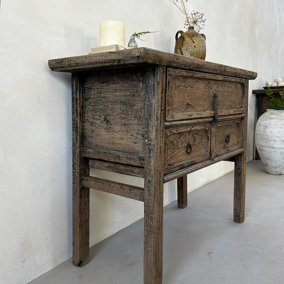 Antique Elm Console Table | Aldeburgh