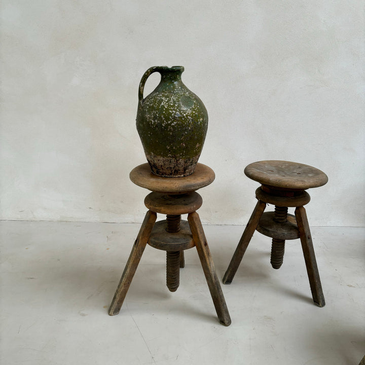 Antique Pottery Studio Stools