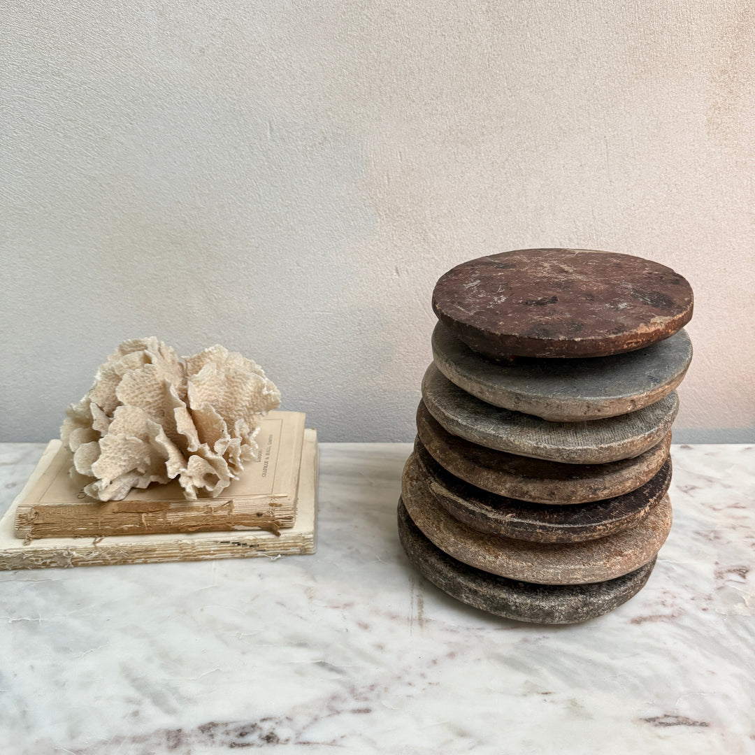 Antique small stone chapati plate