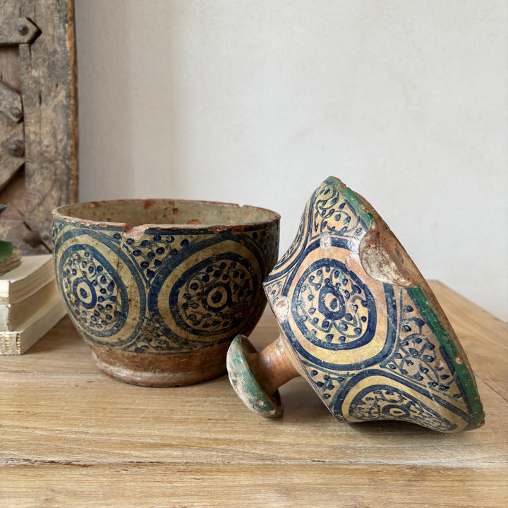 Antique Moroccan Safi Jubbaha Pot | Sulafa