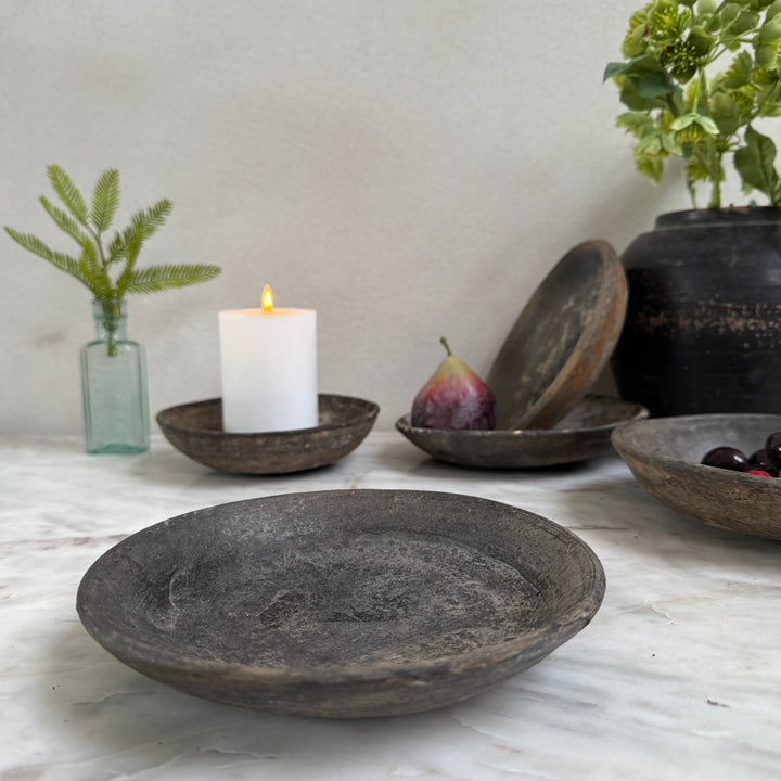 Antique small clay plate