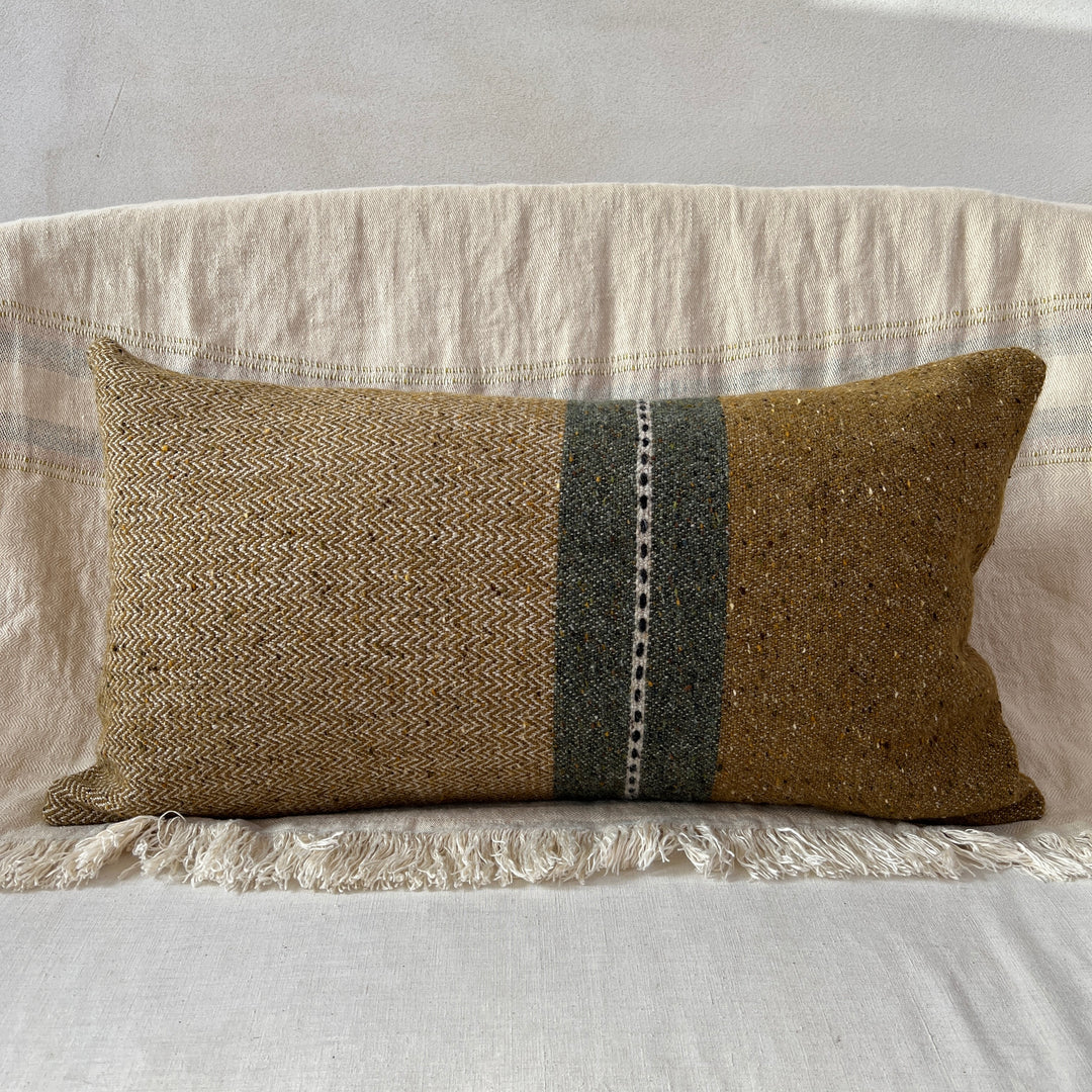 Woven striped Bolster cushion Mojave