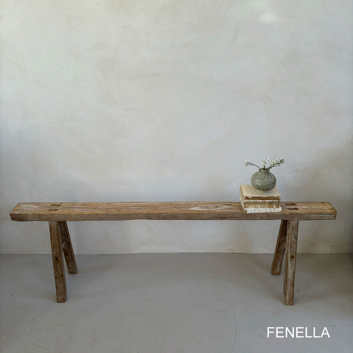 Extra Long Rustic Antique Bench | 122 to 150cm long