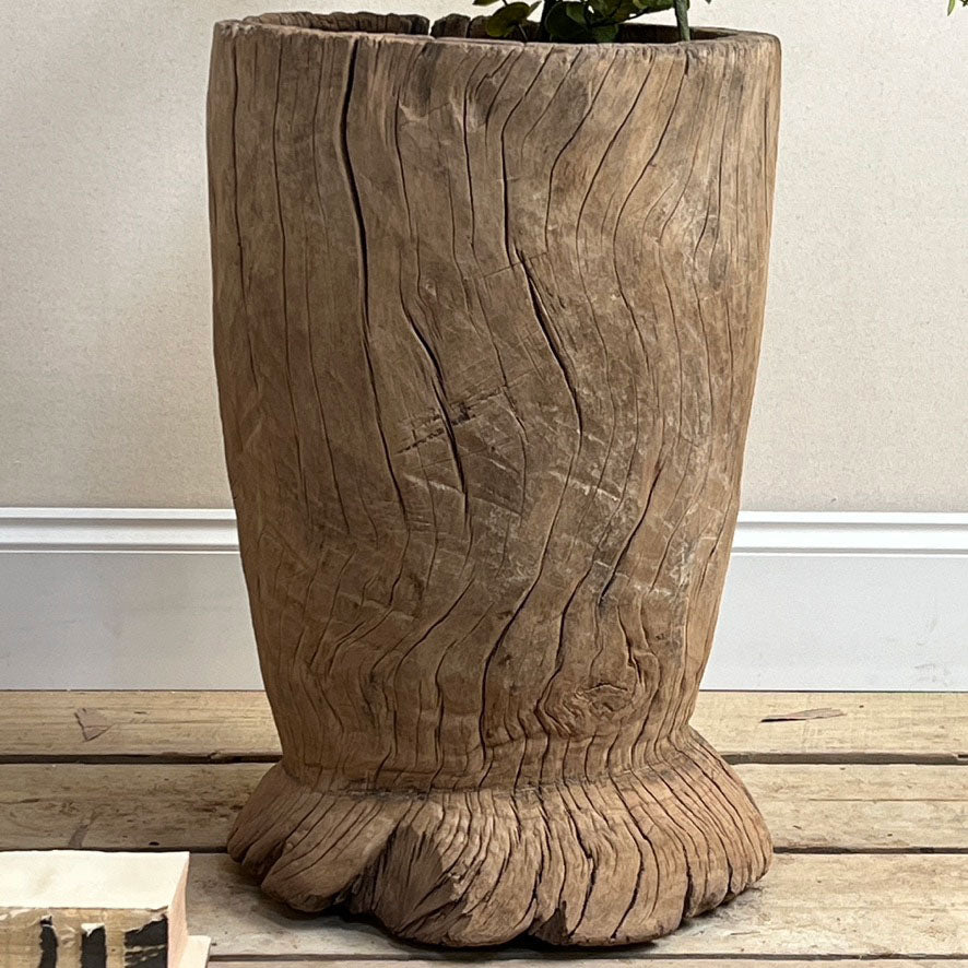 Antique wooden mortar XL | Forrest