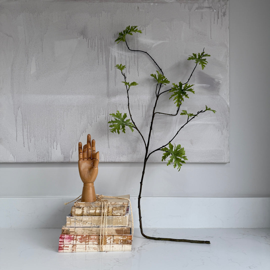 Faux Geranium Pelargonium spray 117cm