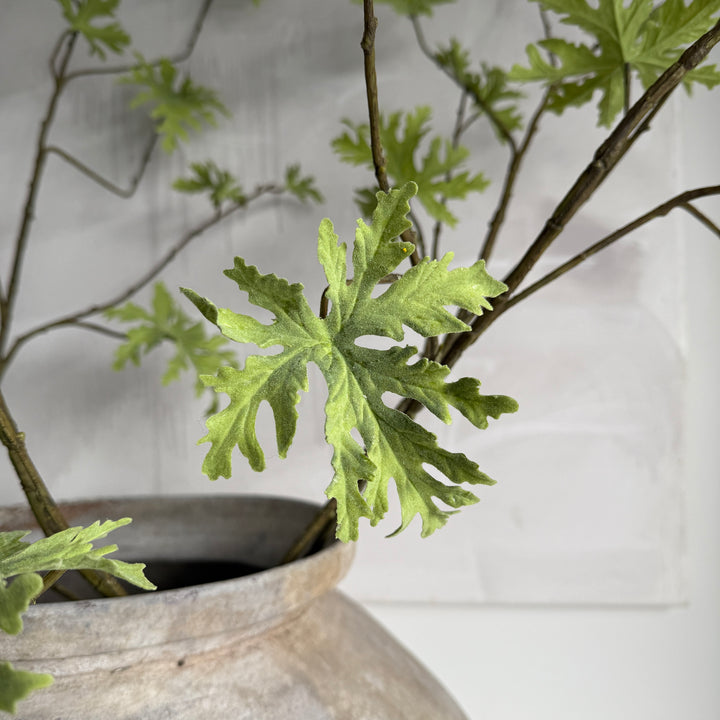 Faux Geranium Pelargonium spray 117cm