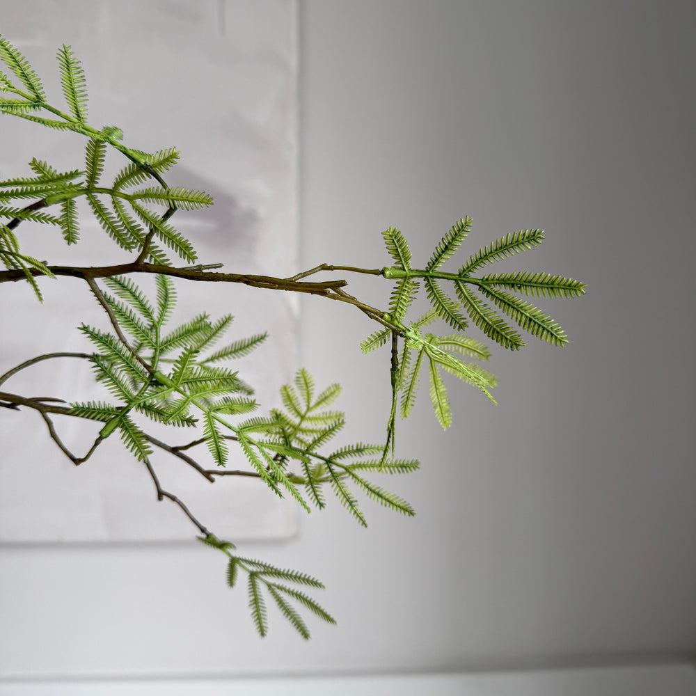 Faux mimosa bush green 110cm
