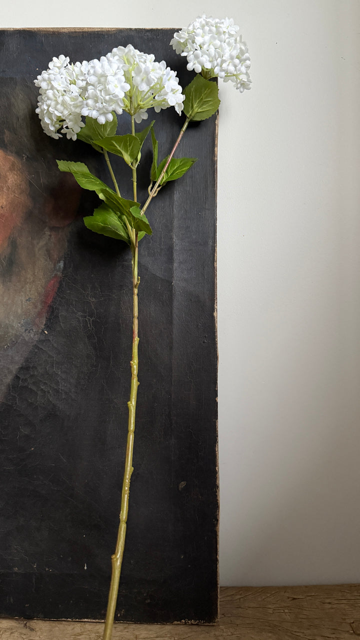 Faux snowball spray white 62cm