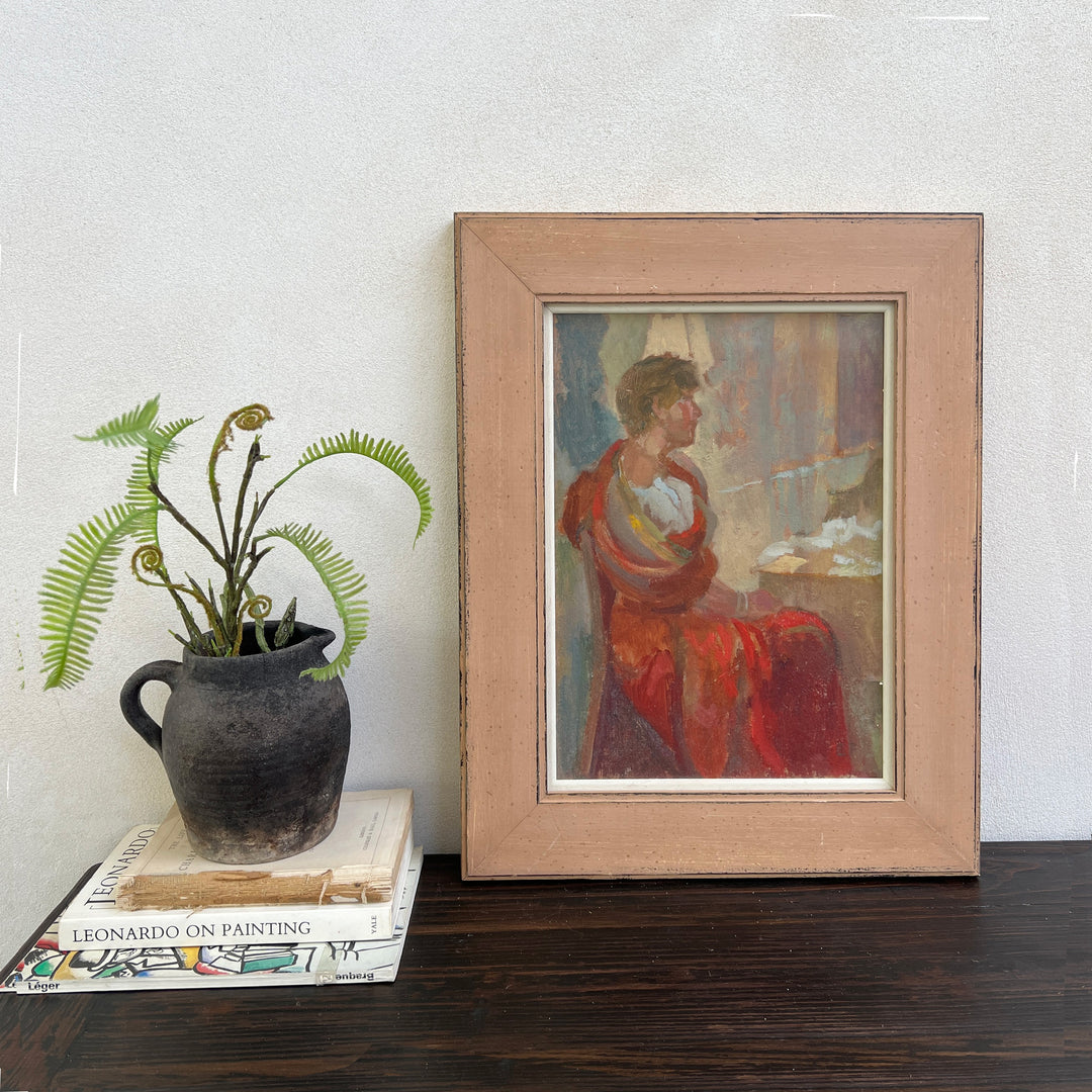 Framed Vintage Oil Painting | Katie ab