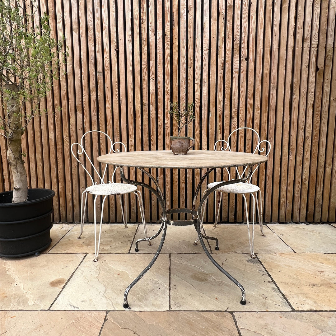 Antique french metal garden table | Stefanie