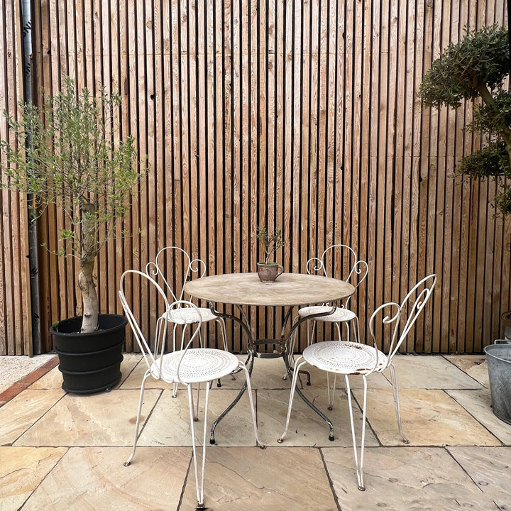 Antique french metal garden table | Stefanie