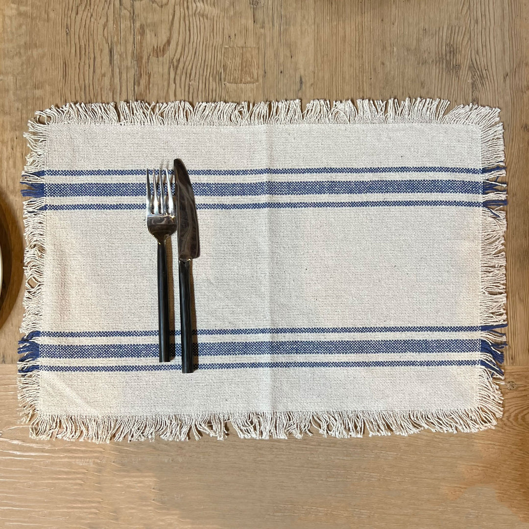 French Blue Stripe Placemat