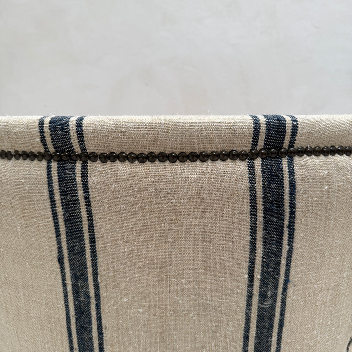 French Grain Sack Linen Armchair No:2