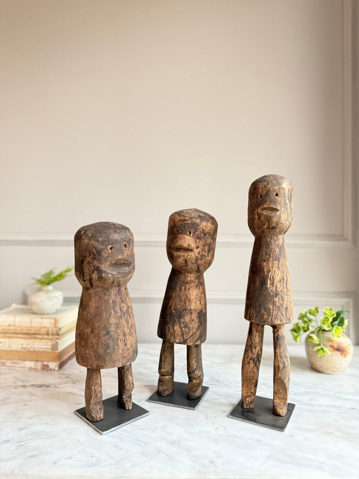 Antique primitive African figure on stand | Moba