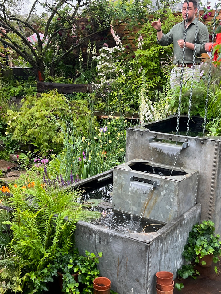 Vintage galvanised water tanks