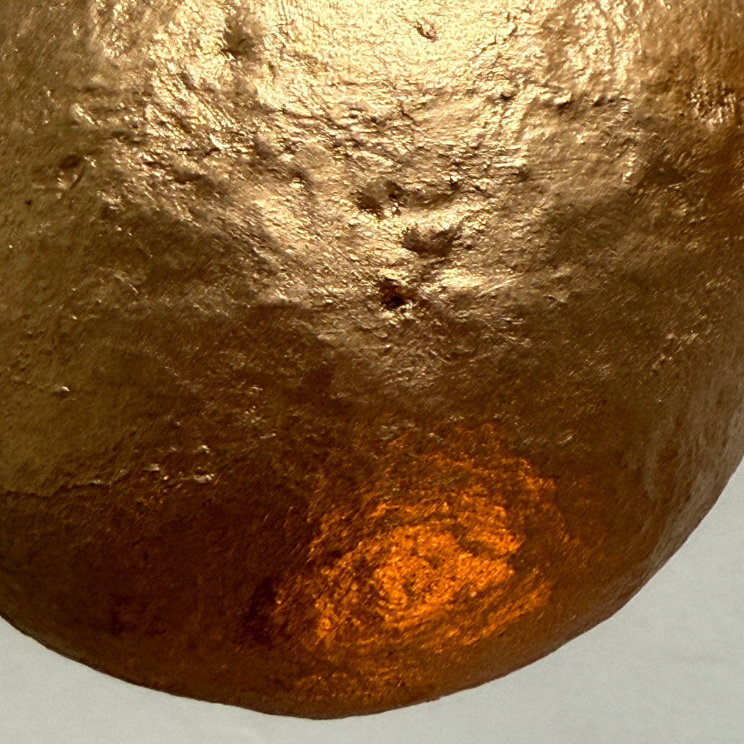 Golden Paper Mache Christmas Decoration