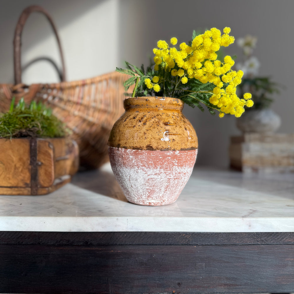 Half glazed decorative pot | Audrey