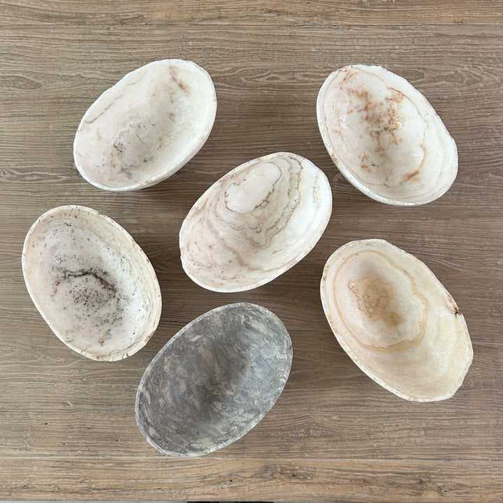 Hand Carved Marble Decorative Bowls