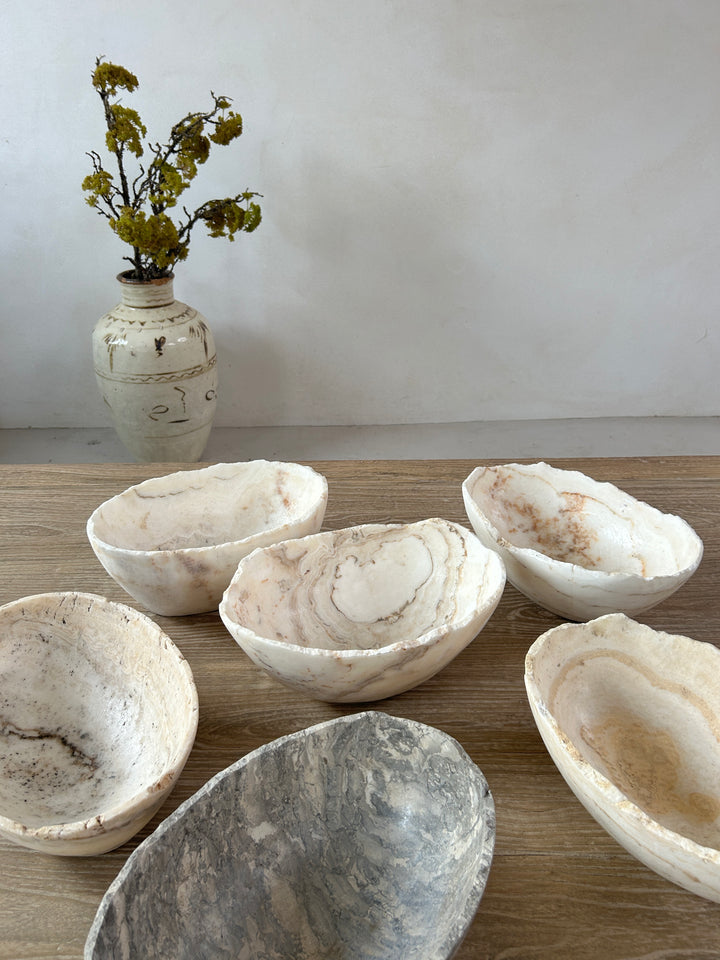Hand Carved Marble Decorative Bowls