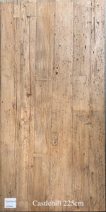 Wooden flooring with a natural finish, labeled 'Castlehill 225cm'.