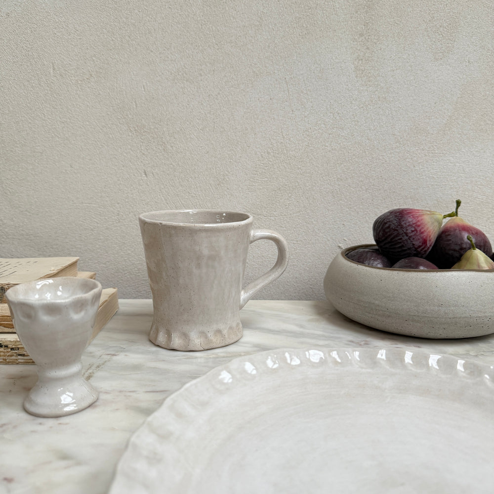 Hand made small plate white | Florence