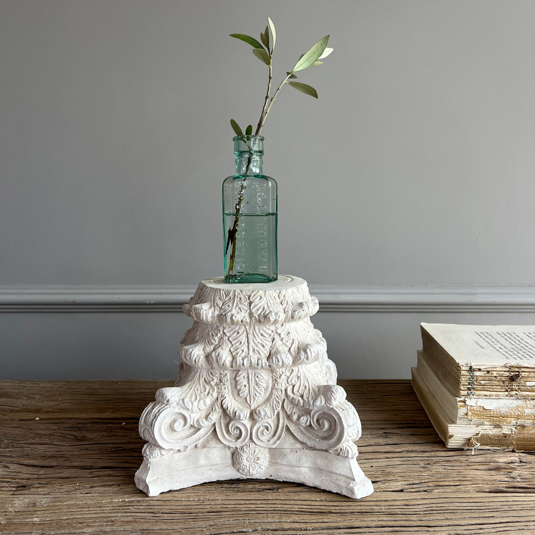 Handmade Plaster Capital Plinth