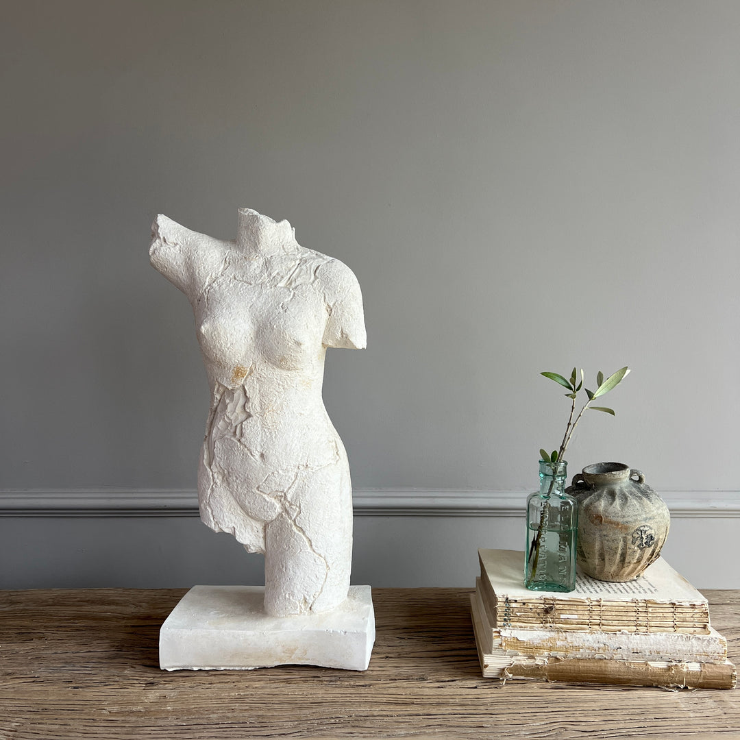 Handmade Plaster Female Torso