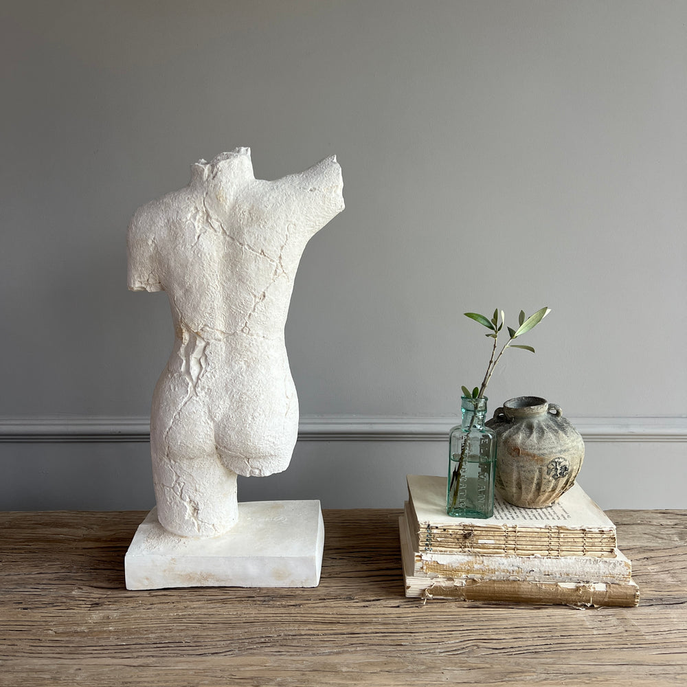 Handmade Plaster Female Torso