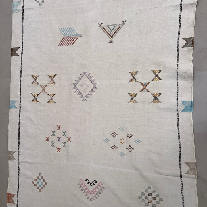 Handwoven Moroccan Cactus Rug Cholla