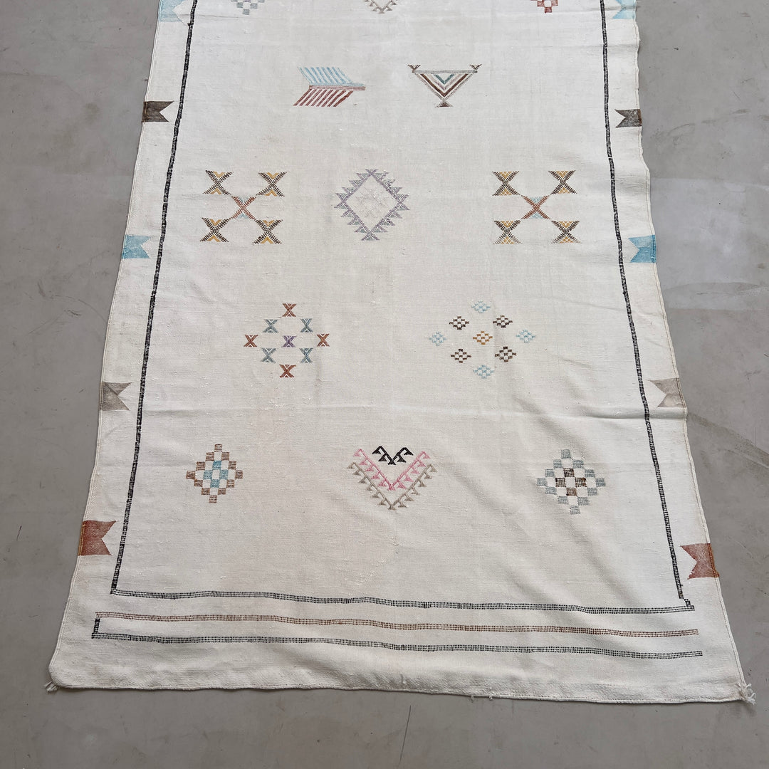 Handwoven Moroccan Cactus Rug Cholla