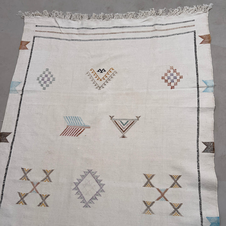 Handwoven Moroccan Cactus Rug Cholla