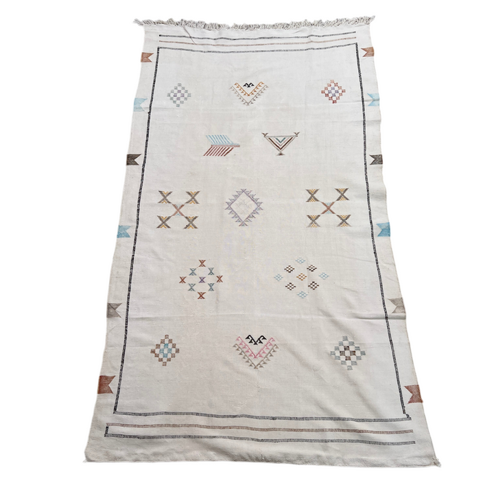 Handwoven Moroccan Cactus Rug Cholla