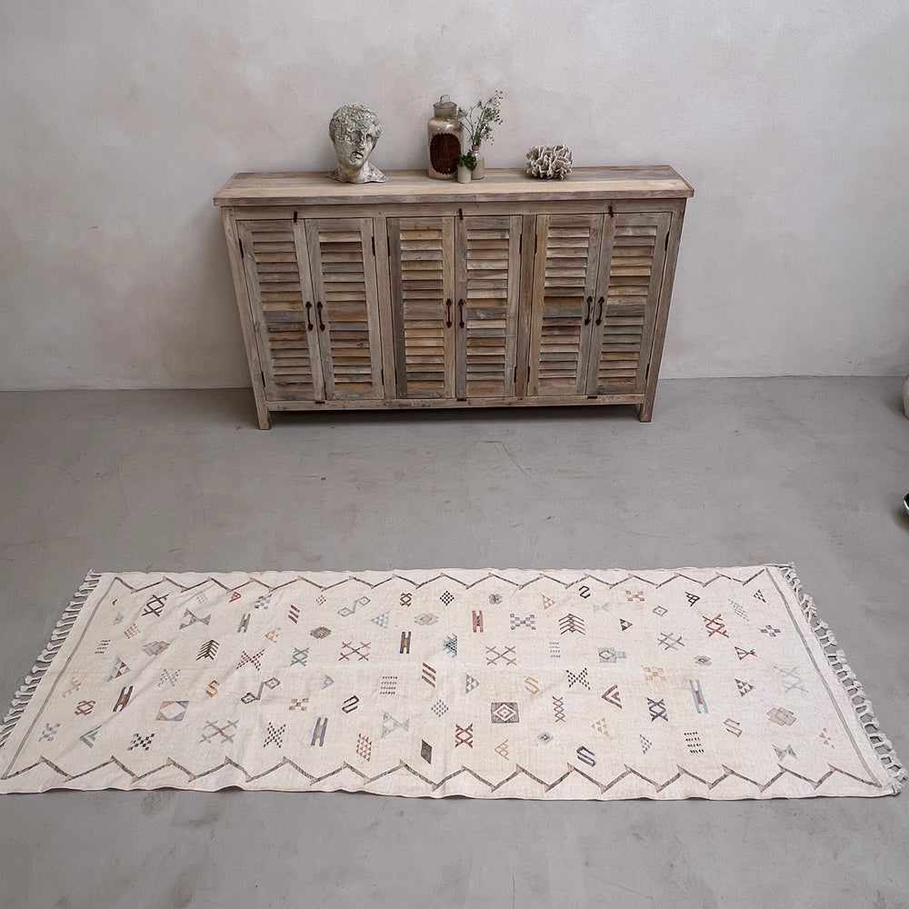 Handwoven Moroccan Cactus Runner Opuntia