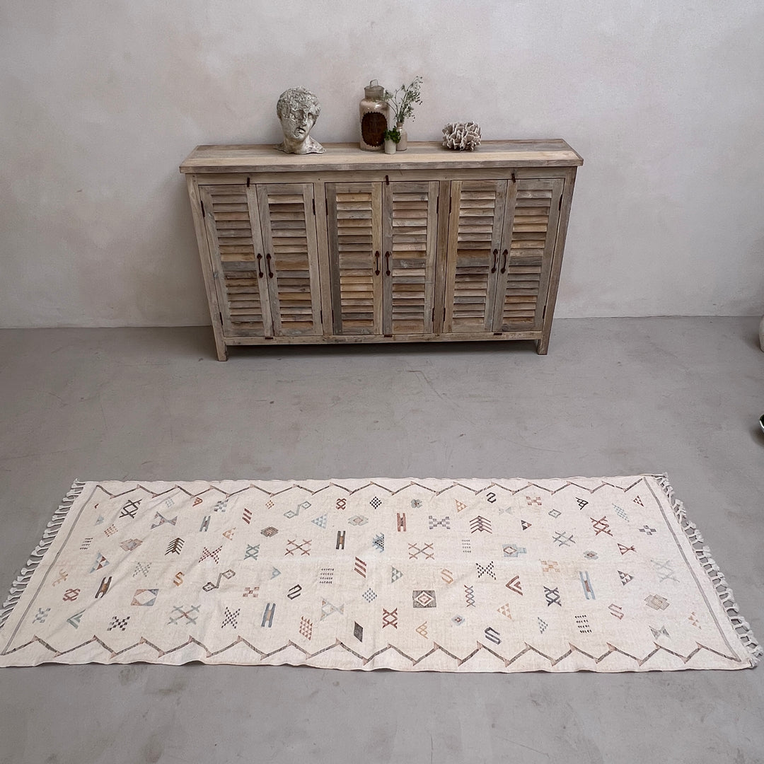 Handwoven Moroccan Cactus Runner Opuntia