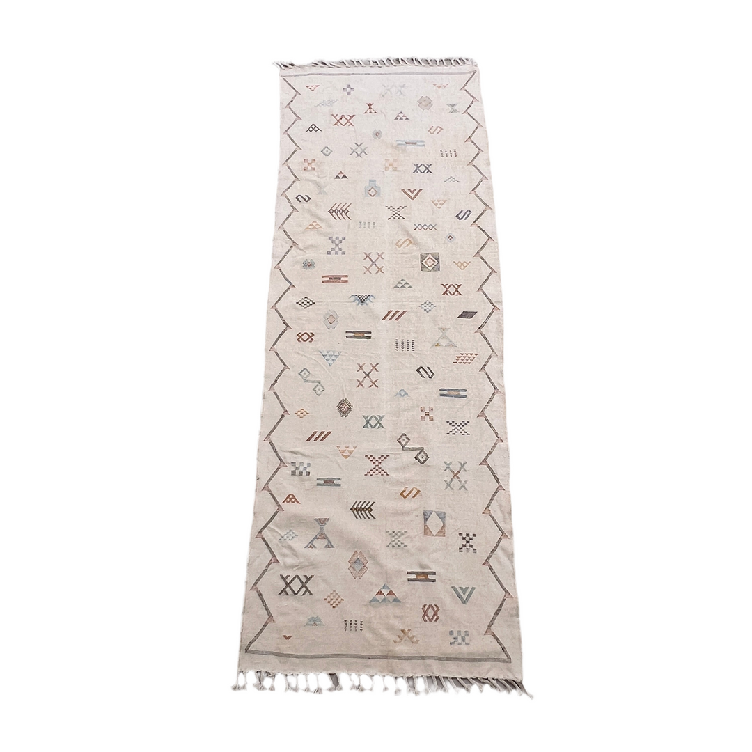 Handwoven Moroccan Cactus Runner Opuntia