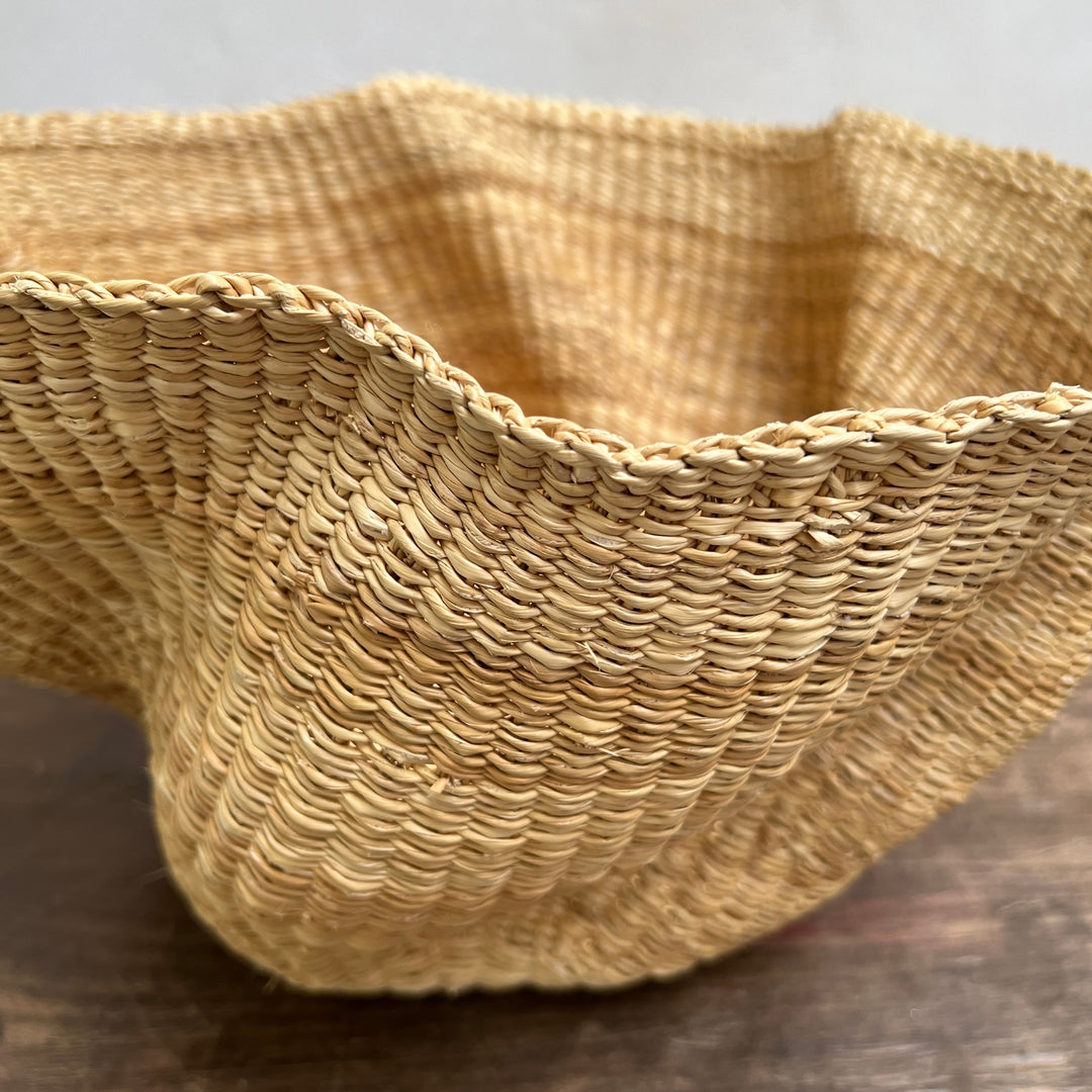 Handwoven waves storage basket | Malika b 