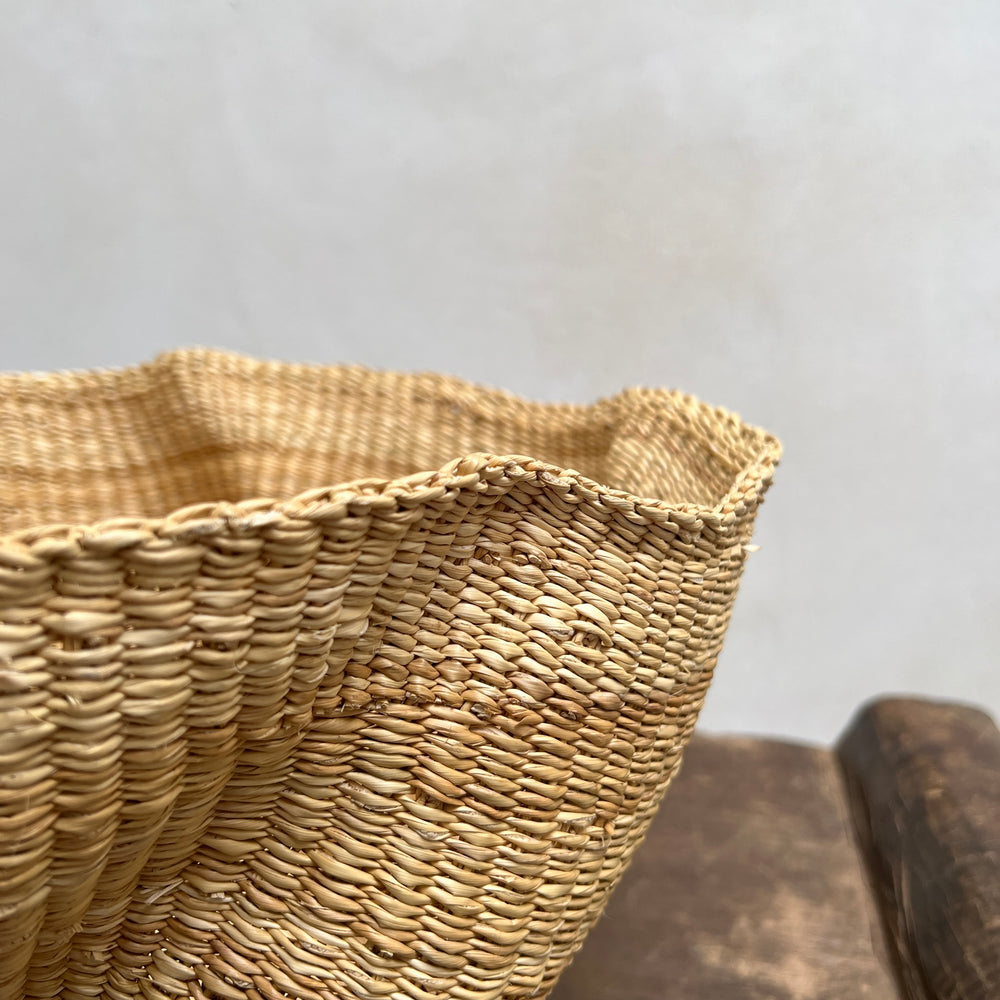 Handwoven waves storage basket | Malika c