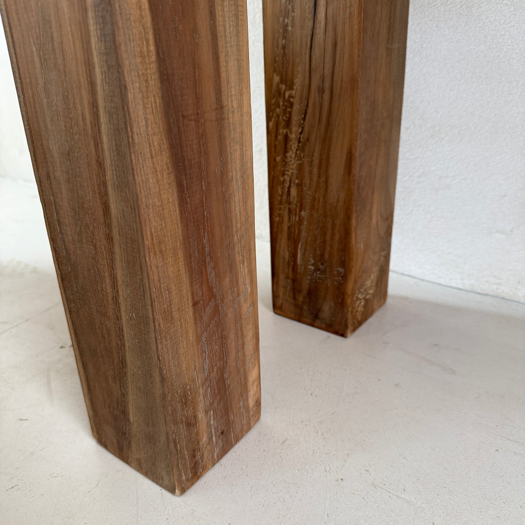 Henley Reclaimed Teak Console Table | Solid Salvaged Wood Console Table