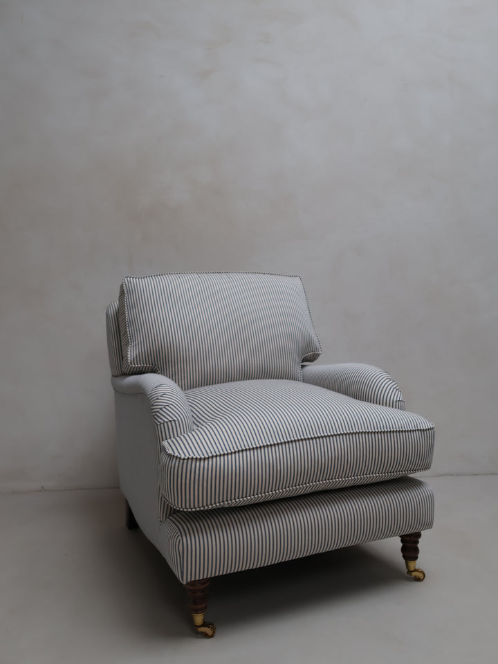 Heritage Stripe armchair Beaconsfield in white room