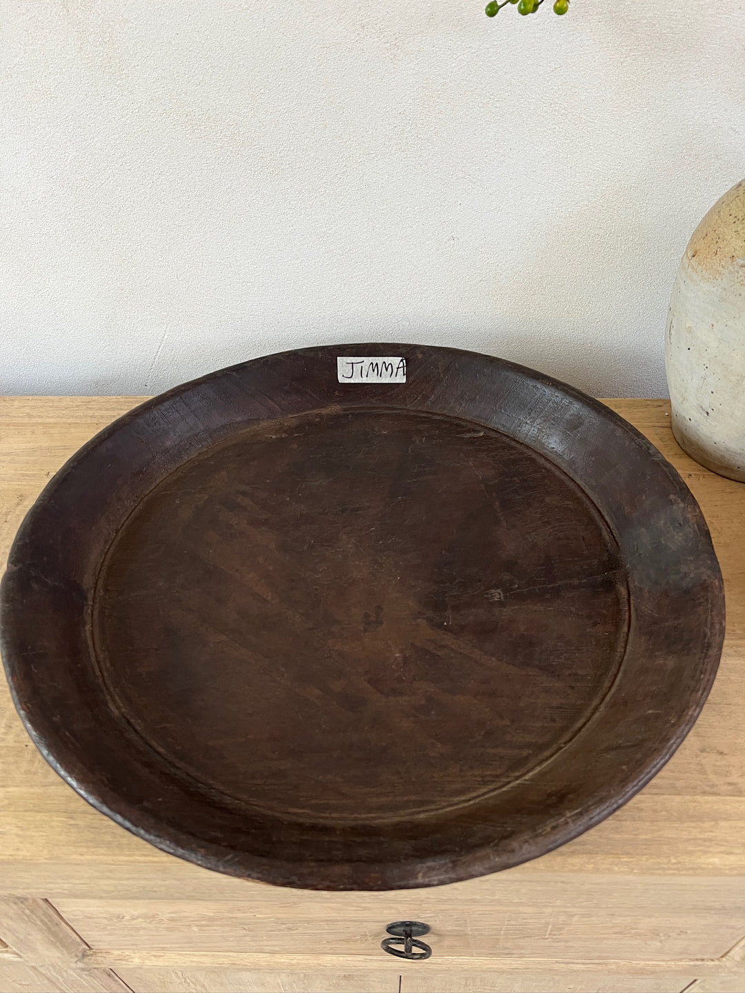 Extra Large Antique Wooden African Plates