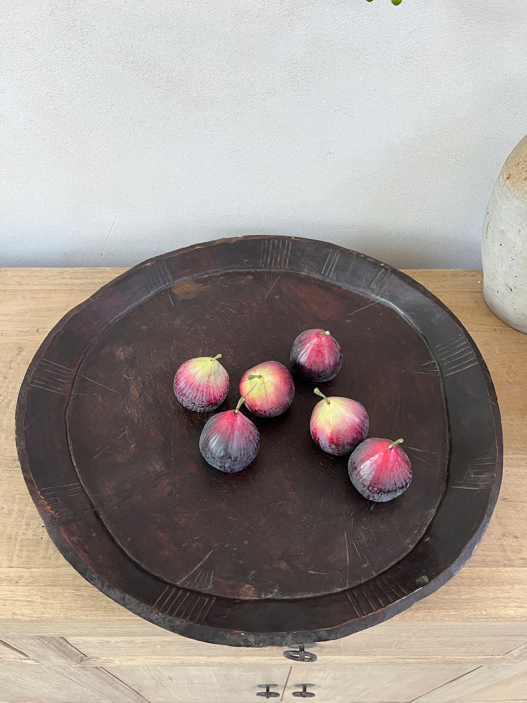 Extra Large Antique Wooden African Plates